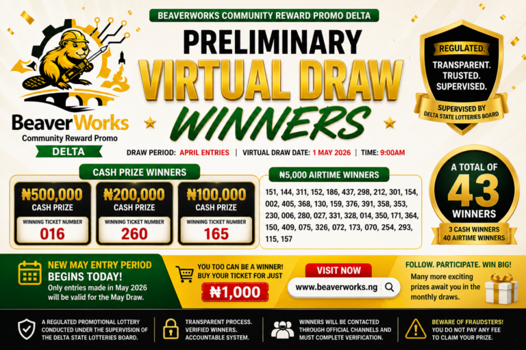Preliminary Draw Winners